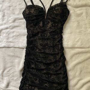 Elegant Black Lace Dress